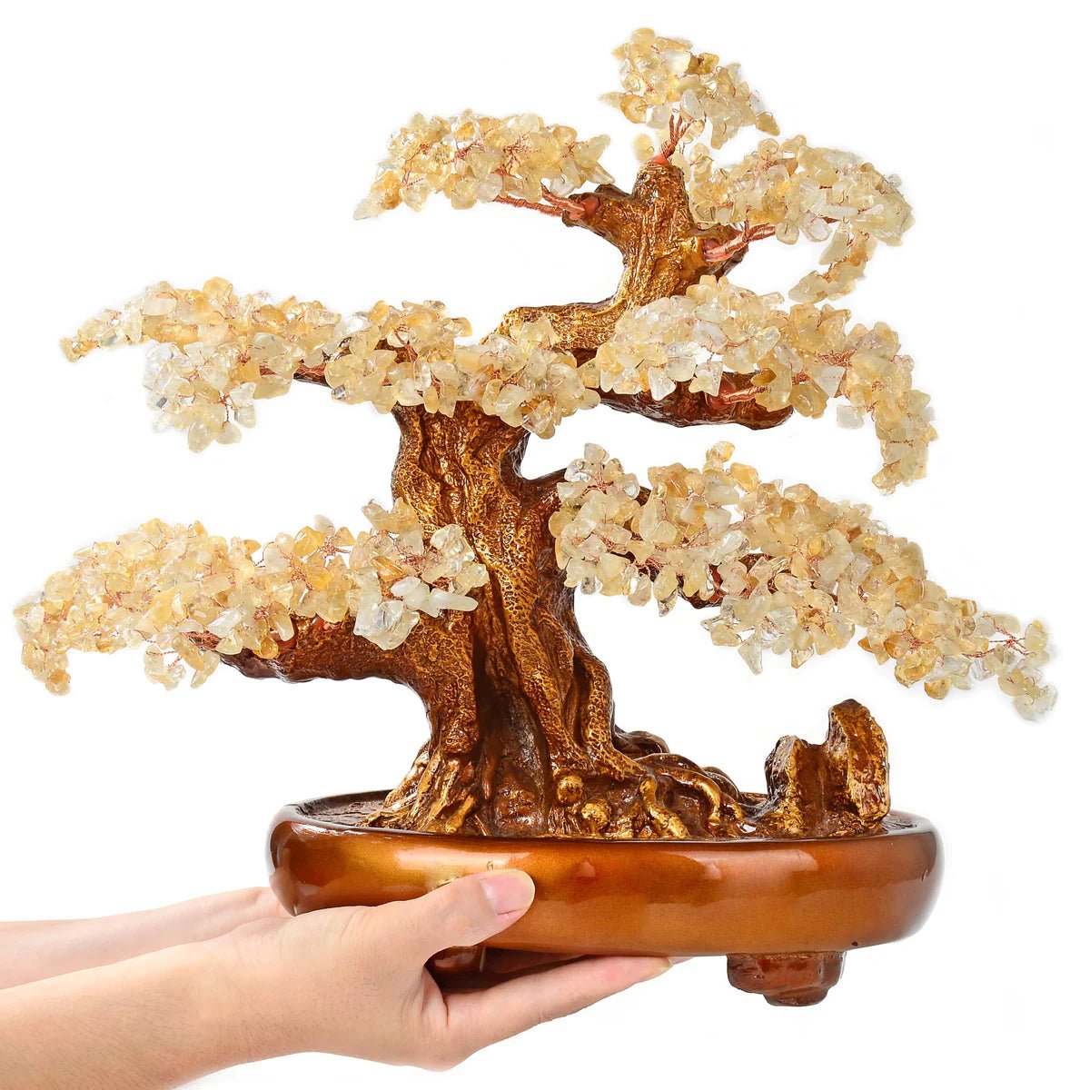 Citrine Bonsai Tree of Life with 1,251 Natural Gemstones - Xformerz