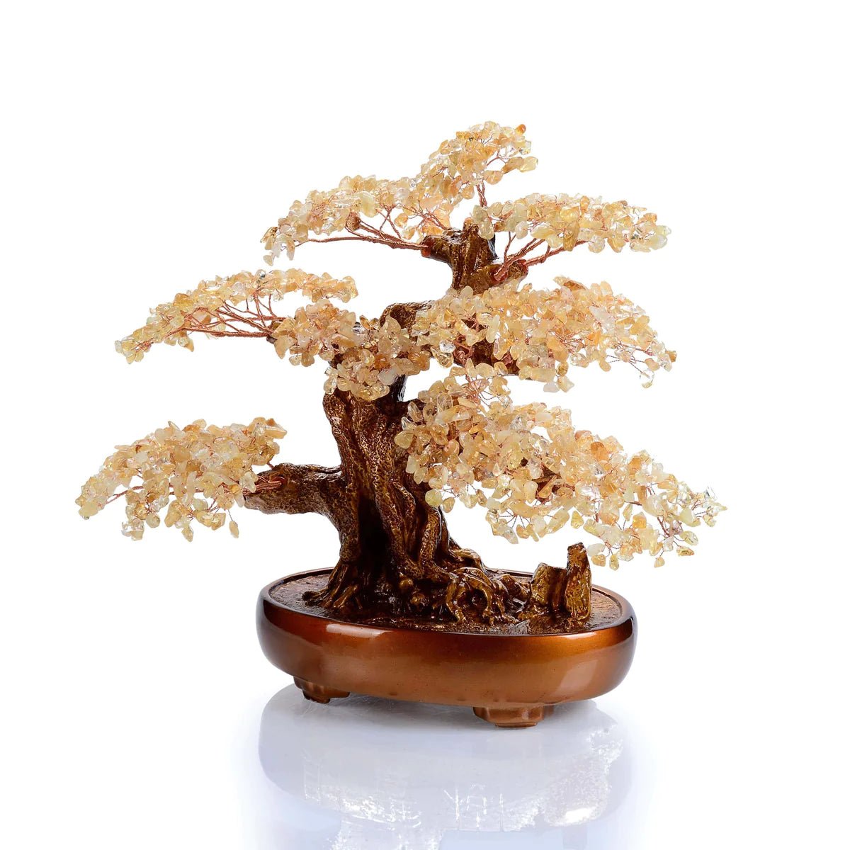 Citrine Bonsai Tree of Life with 1,251 Natural Gemstones - Xformerz