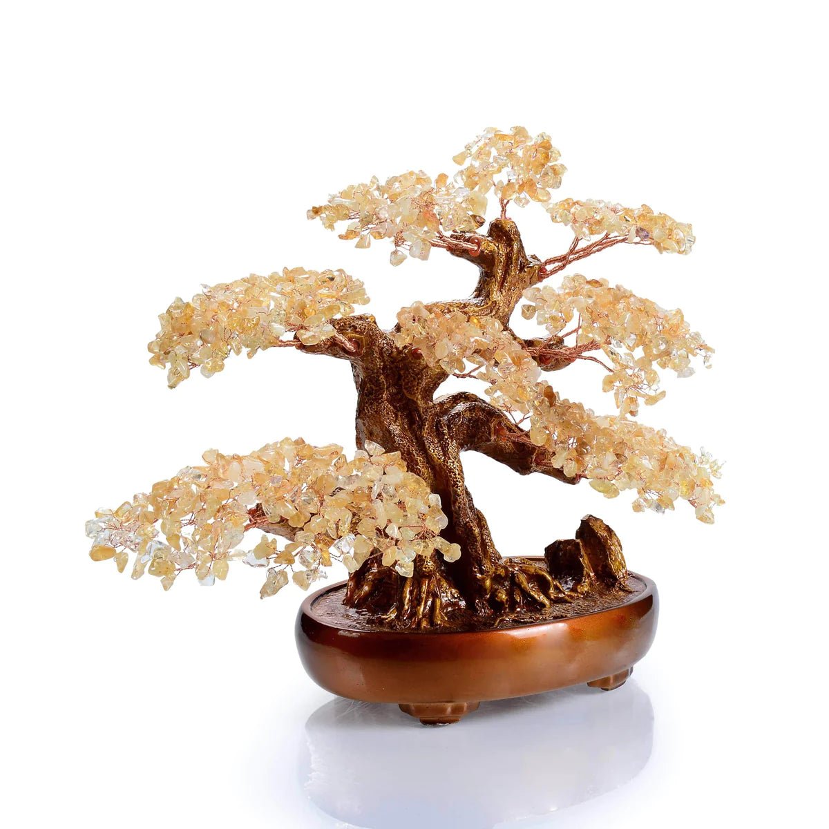 Citrine Bonsai Tree of Life with 1,251 Natural Gemstones - Xformerz