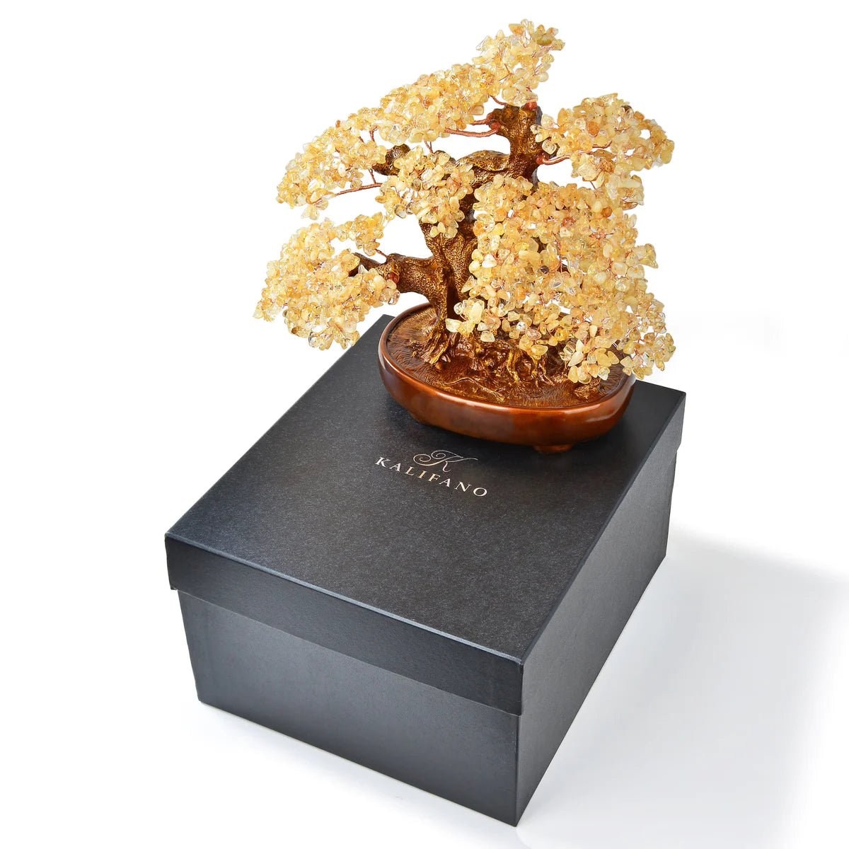 Citrine Bonsai Tree of Life with 1,251 Natural Gemstones - Xformerz