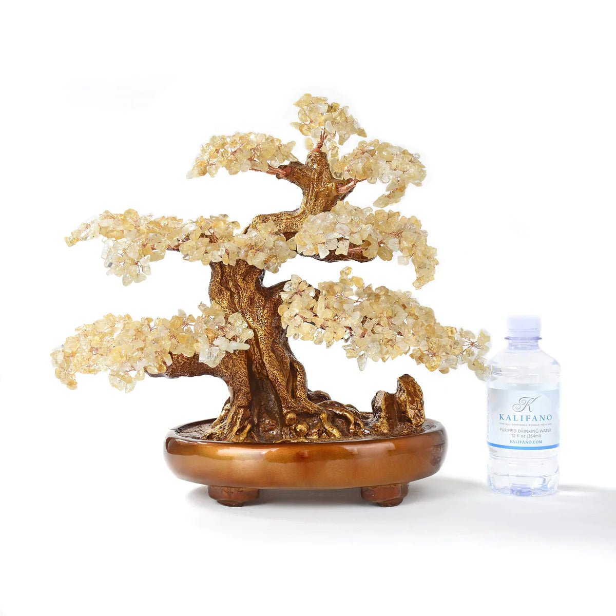 Citrine Bonsai Tree of Life with 1,251 Natural Gemstones - Xformerz