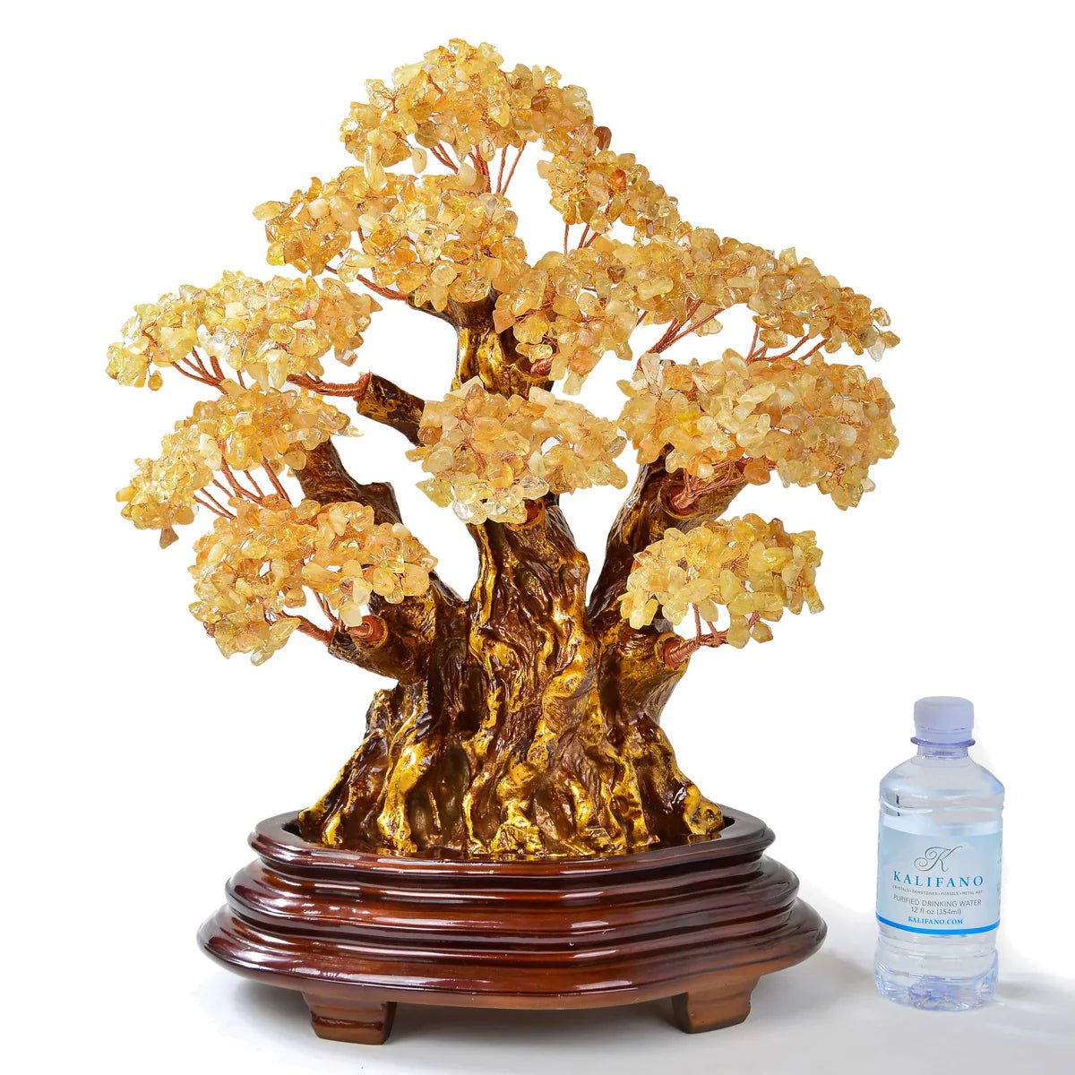 Citrine Tree of Life Centerpiece with over 2,000 Natural Gemstones - Xformerz