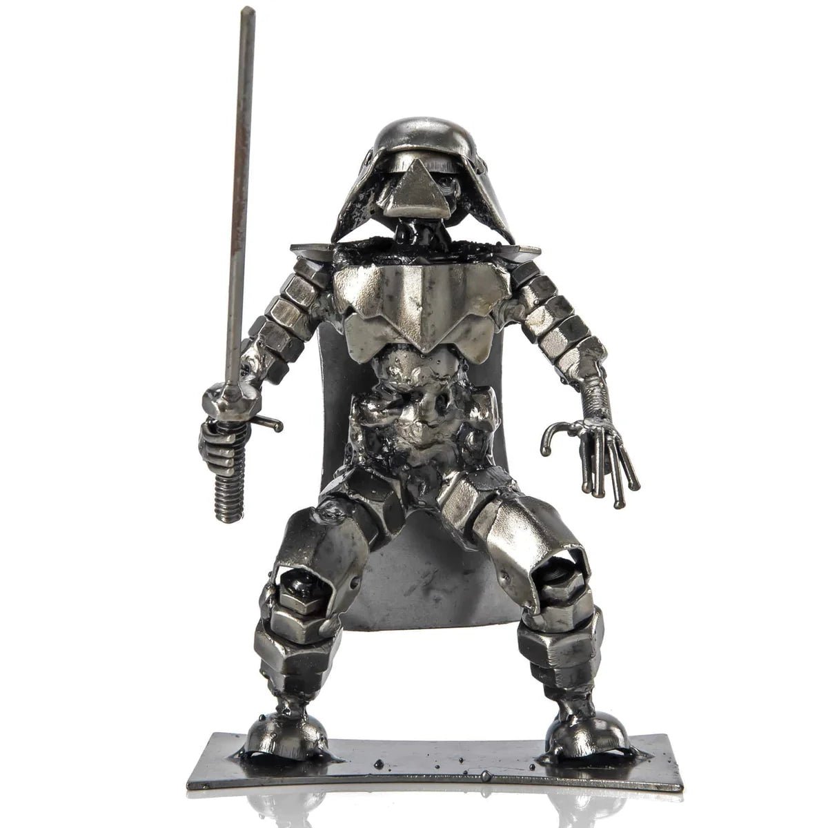 Darth Vader with Sword Inspired Recycled Metal Sculpture - Xformerz