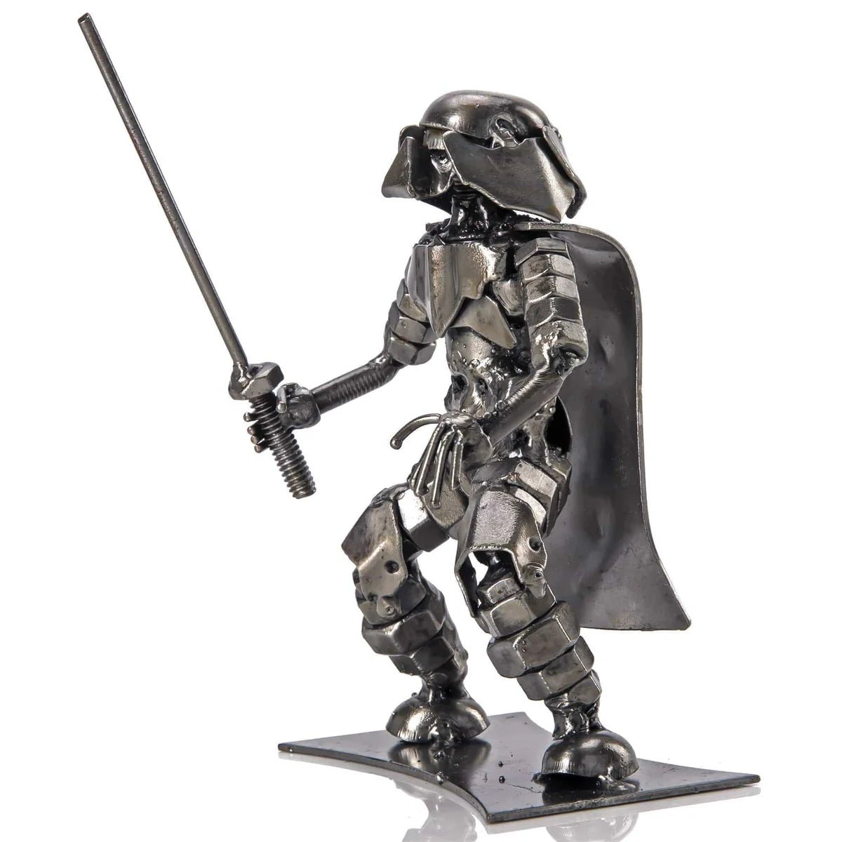 Darth Vader with Sword Inspired Recycled Metal Sculpture - Xformerz