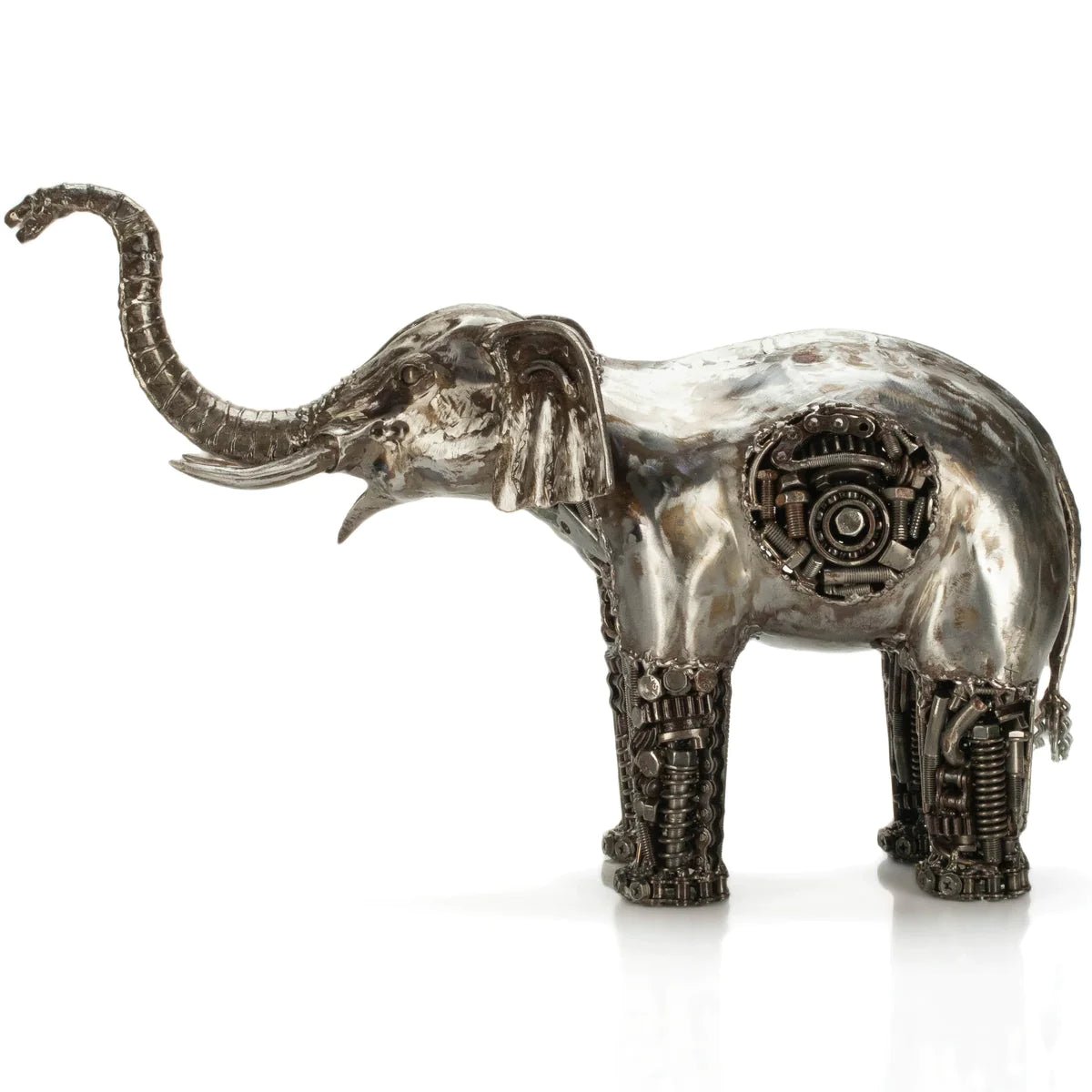 Elephant Inspired Recycled Metal Art Sculpture - Xformerz