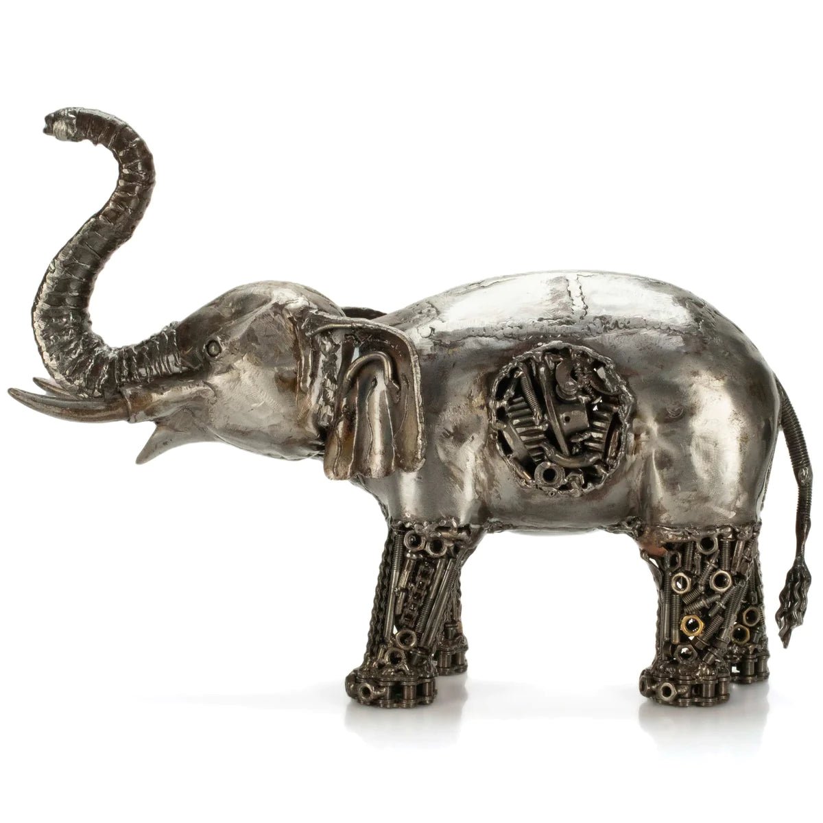 Elephant Inspired Recycled Metal Art Sculpture - Xformerz