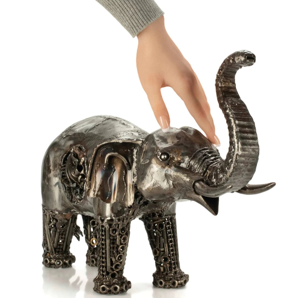 Elephant Inspired Recycled Metal Art Sculpture - Xformerz