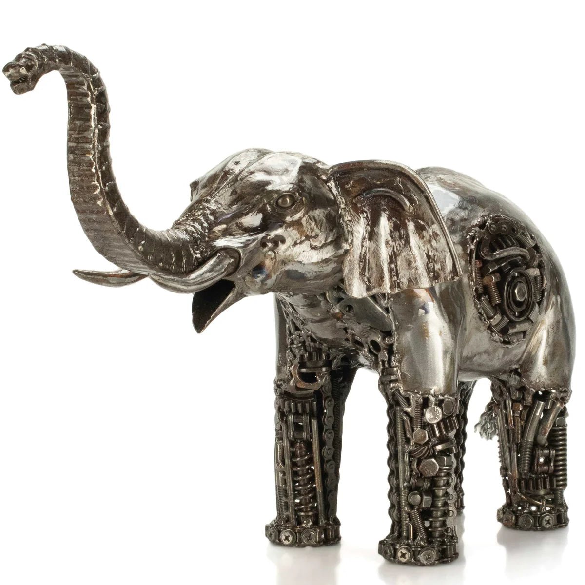 Elephant Inspired Recycled Metal Art Sculpture - Xformerz