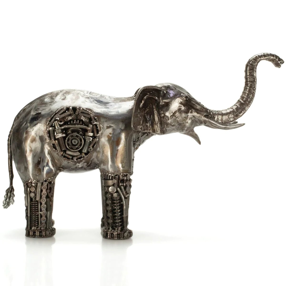 Elephant Inspired Recycled Metal Art Sculpture - Xformerz