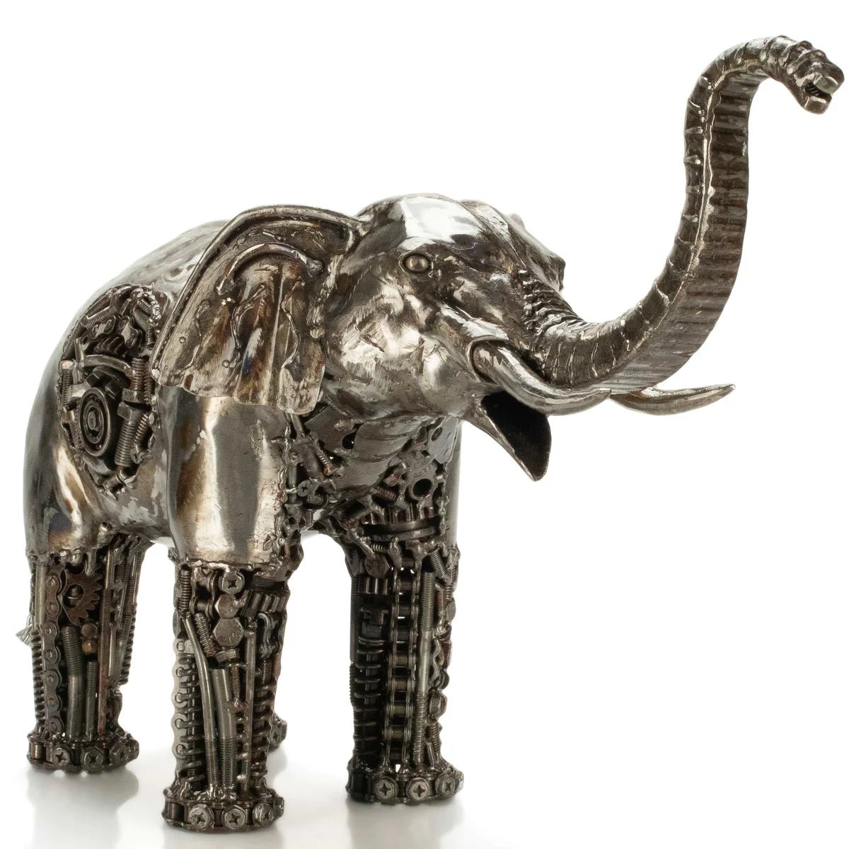 Elephant Inspired Recycled Metal Art Sculpture - Xformerz