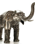 Elephant Inspired Recycled Metal Art Sculpture - Xformerz