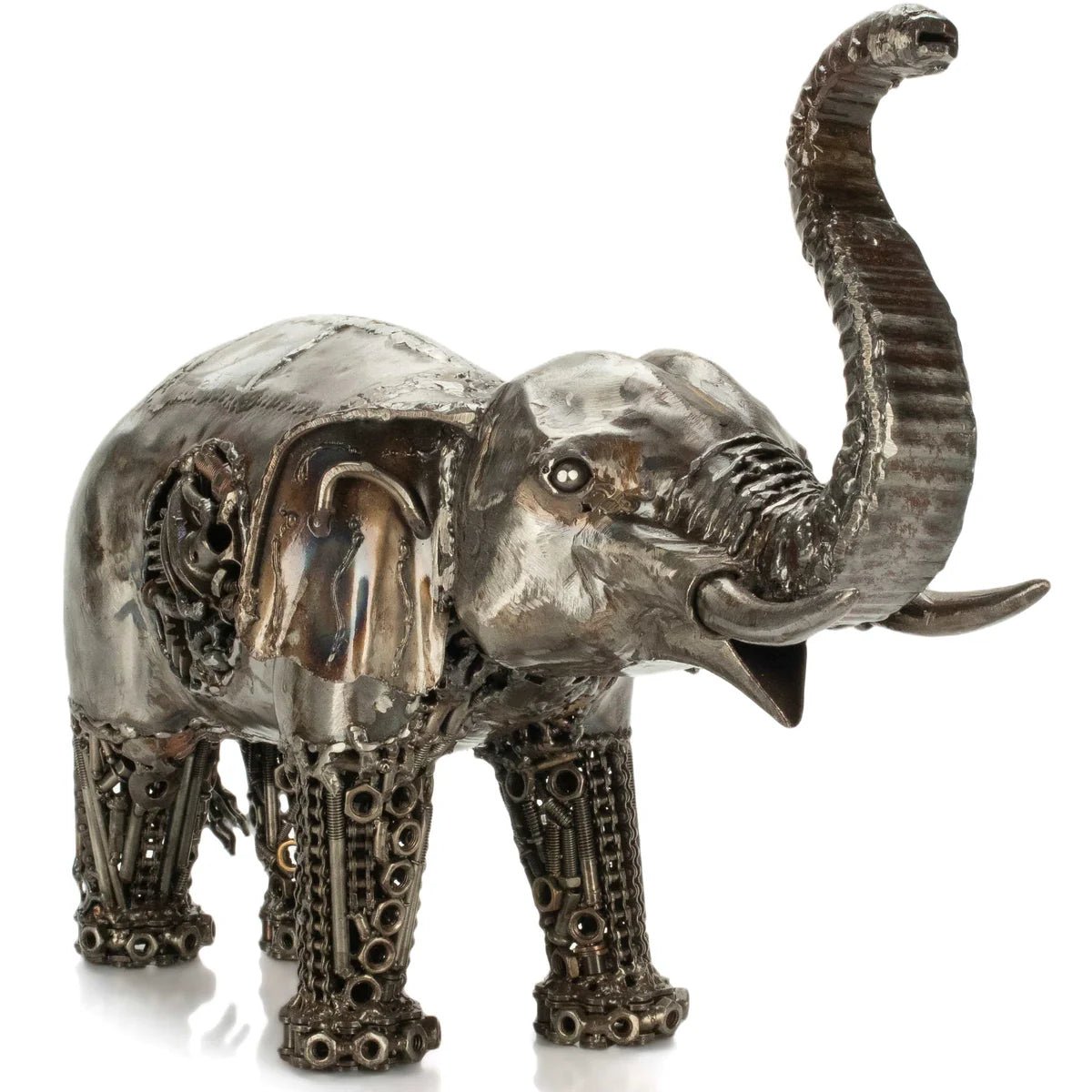 Elephant Inspired Recycled Metal Art Sculpture - Xformerz