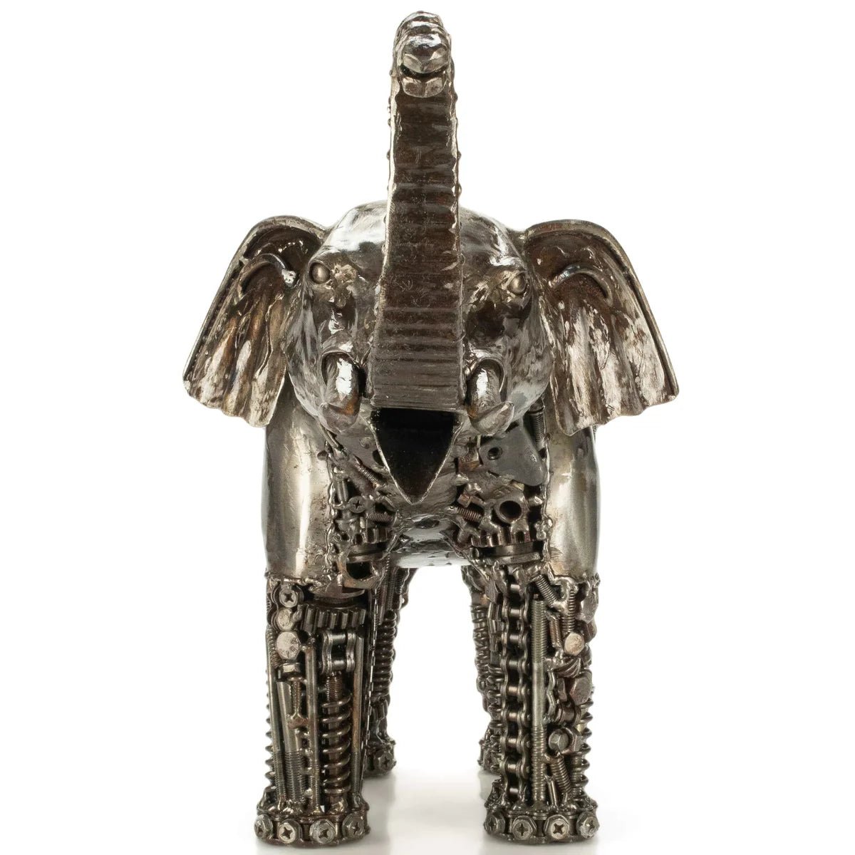 Elephant Inspired Recycled Metal Art Sculpture - Xformerz