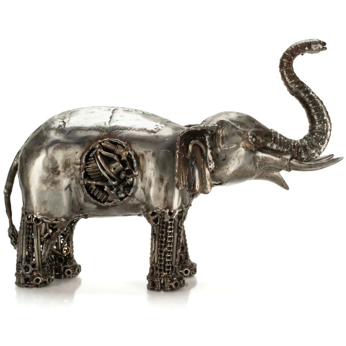 Elephant Inspired Recycled Metal Art Sculpture - Xformerz