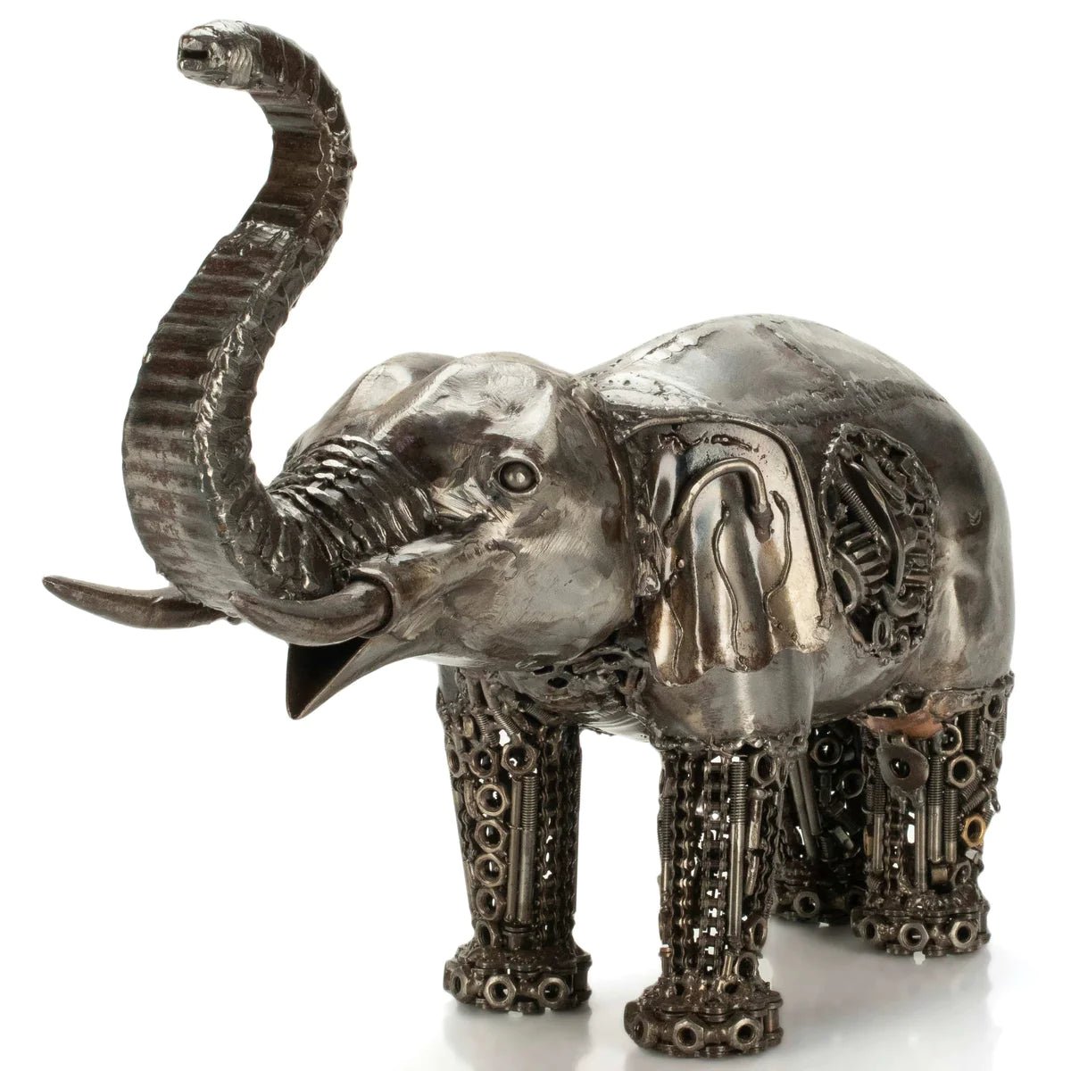 Elephant Inspired Recycled Metal Art Sculpture - Xformerz