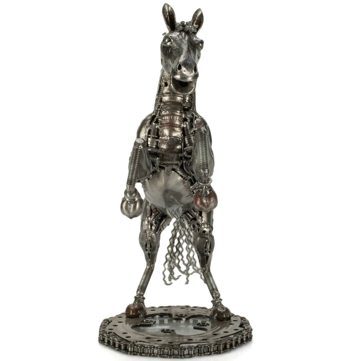 Galloping Horse Inspired Recycled Metal Art Sculpture - Xformerz