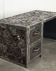 Industrial Executive Gear Desk made with Recycled Scrap Metal - Xformerz