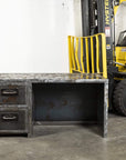 Industrial Executive Gear Desk made with Recycled Scrap Metal - Xformerz