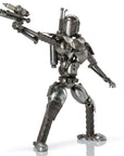 Jango Fett with Blaster Inspired Recycled Metal Sculpture - Xformerz