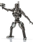 Jango Fett with Blaster Inspired Recycled Metal Sculpture - Xformerz