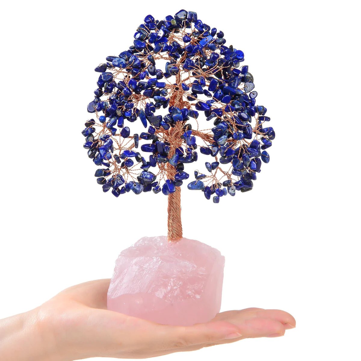 Lapis Bonsai Tree of Life with 414 Crystals - Xformerz