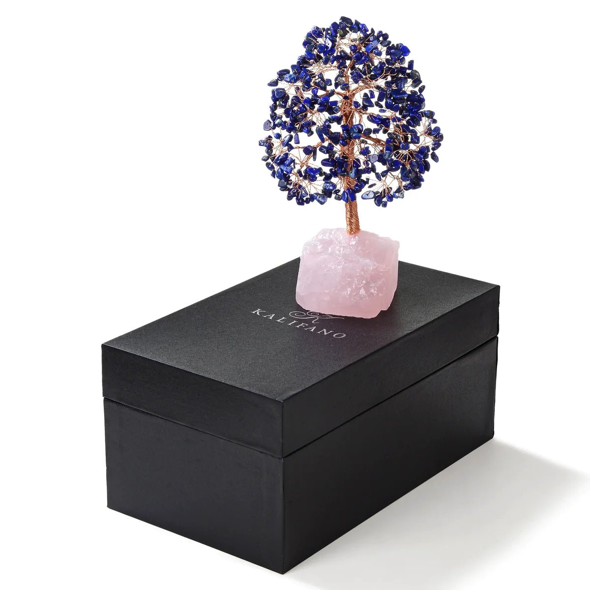 Lapis Bonsai Tree of Life with 414 Crystals - Xformerz