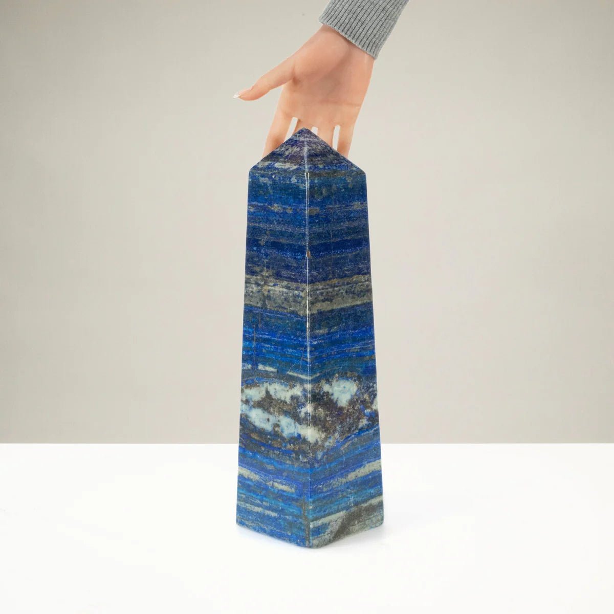 Lapis Lazuli Polished Obelisk from Afghanistan - 15" / 19 lbs - Xformerz