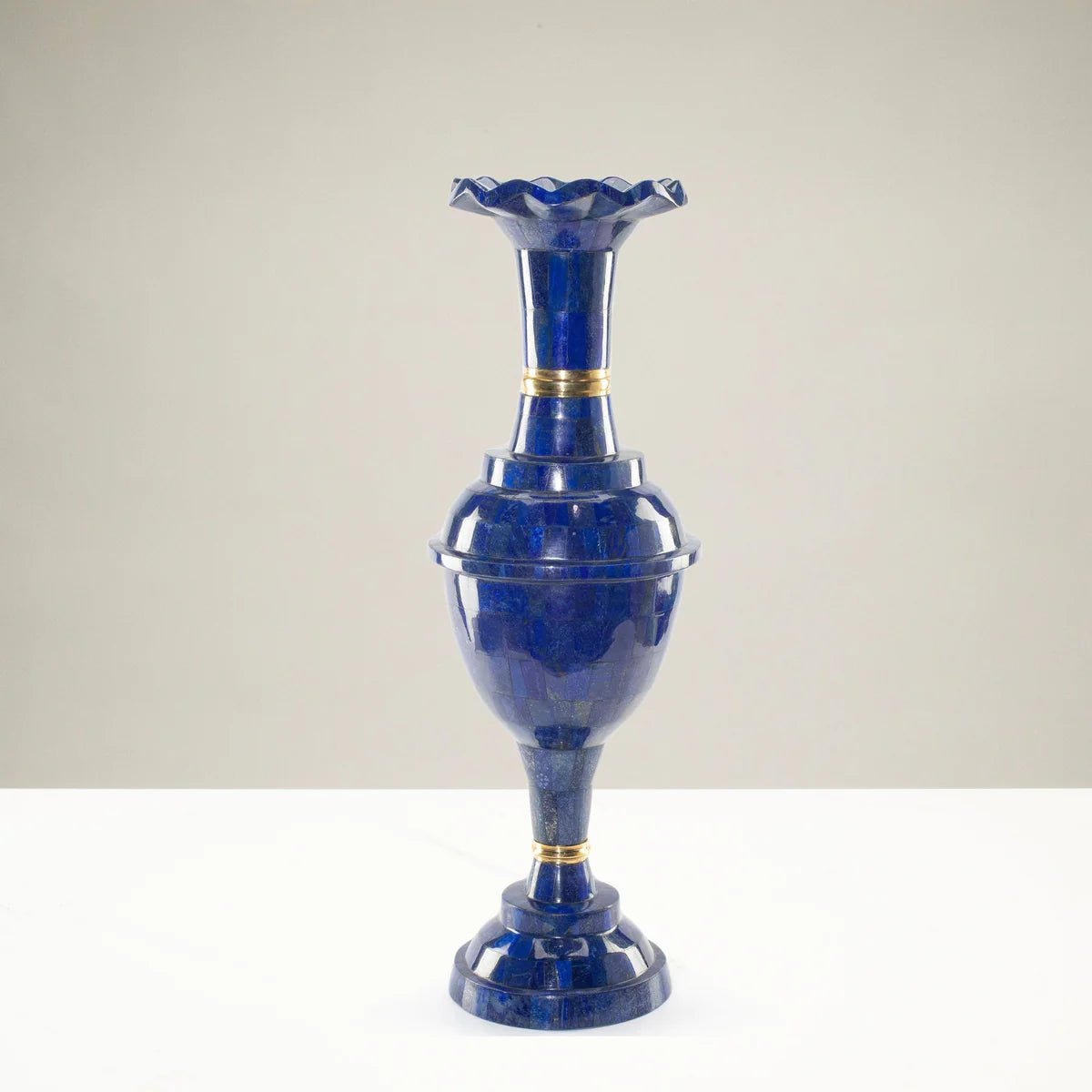 Lapis Lazuli Vase from Afghanistan - 29.5 17 lbs - Xformerz