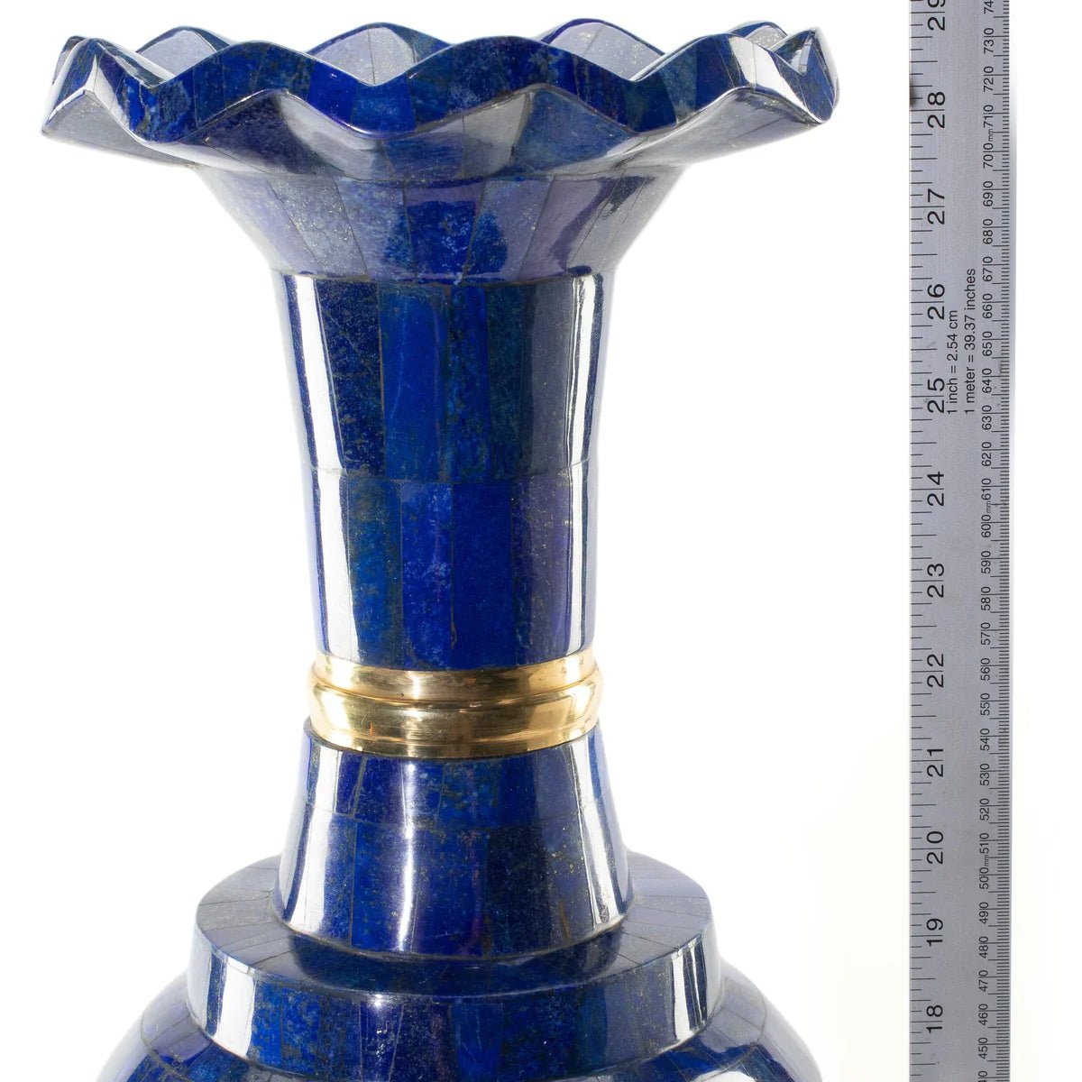 Lapis Lazuli Vase from Afghanistan - 29.5 17 lbs - Xformerz