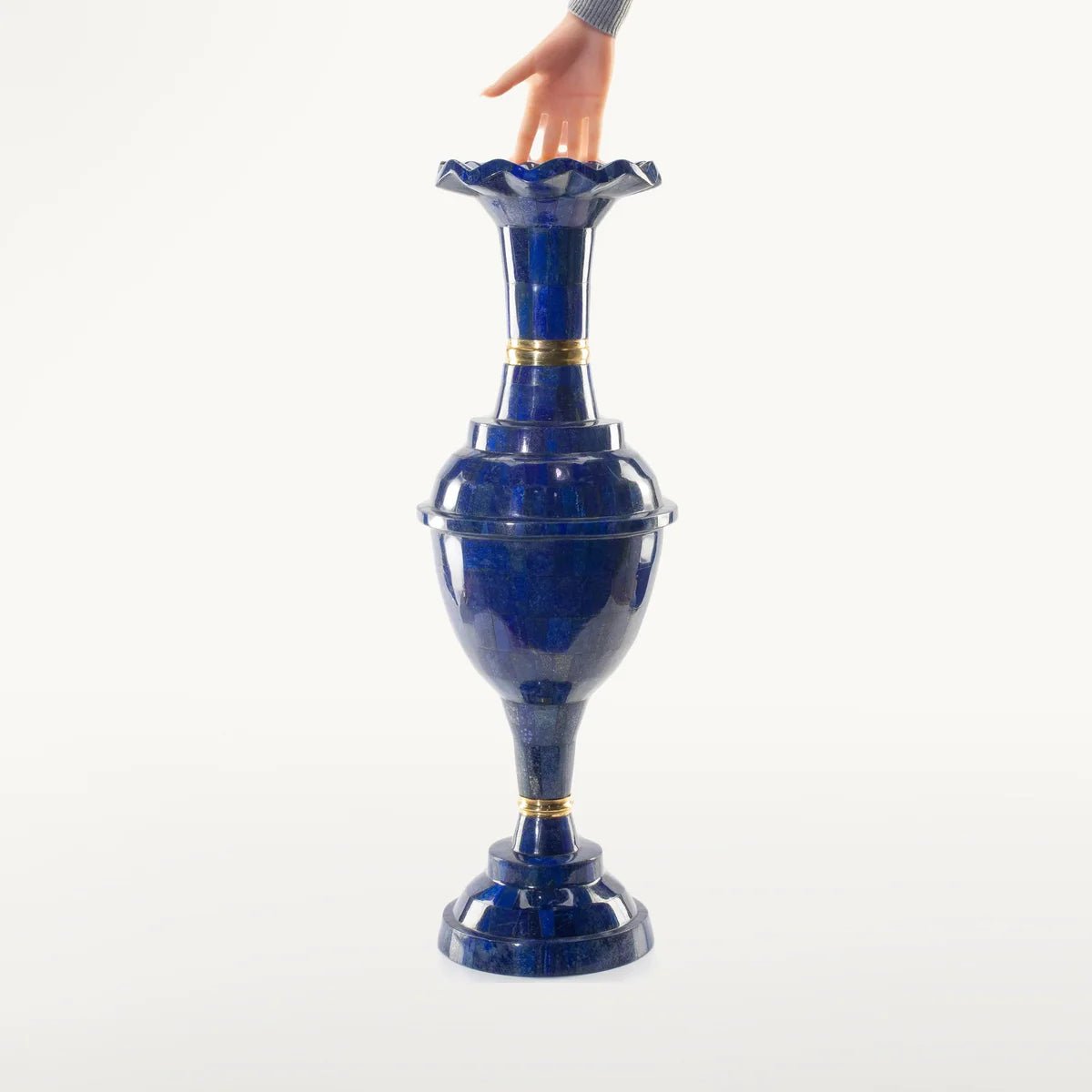 Lapis Lazuli Vase from Afghanistan - 29.5 17 lbs - Xformerz