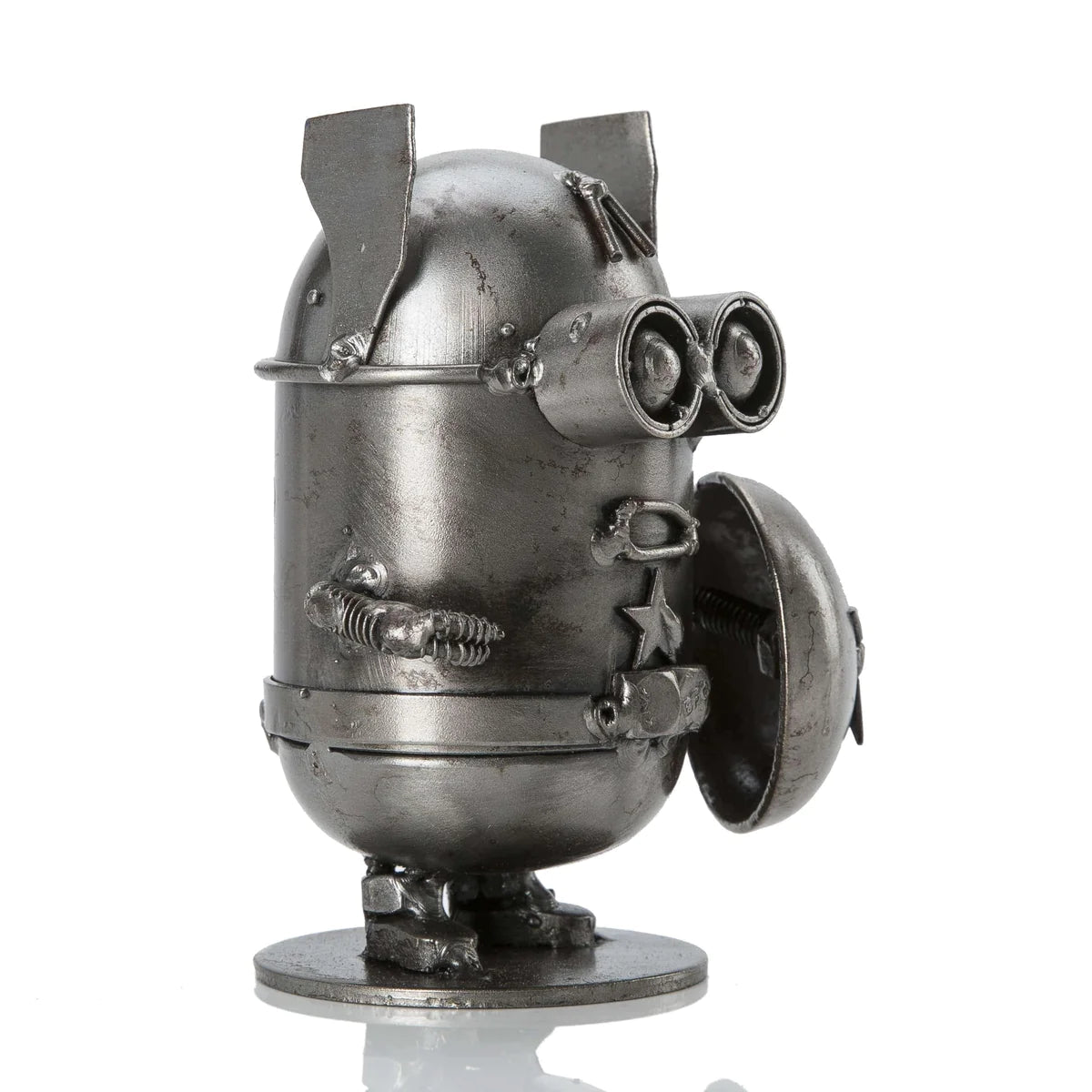 Minion Captain America Inspired Recycled Metal Sculpture - Xformerz