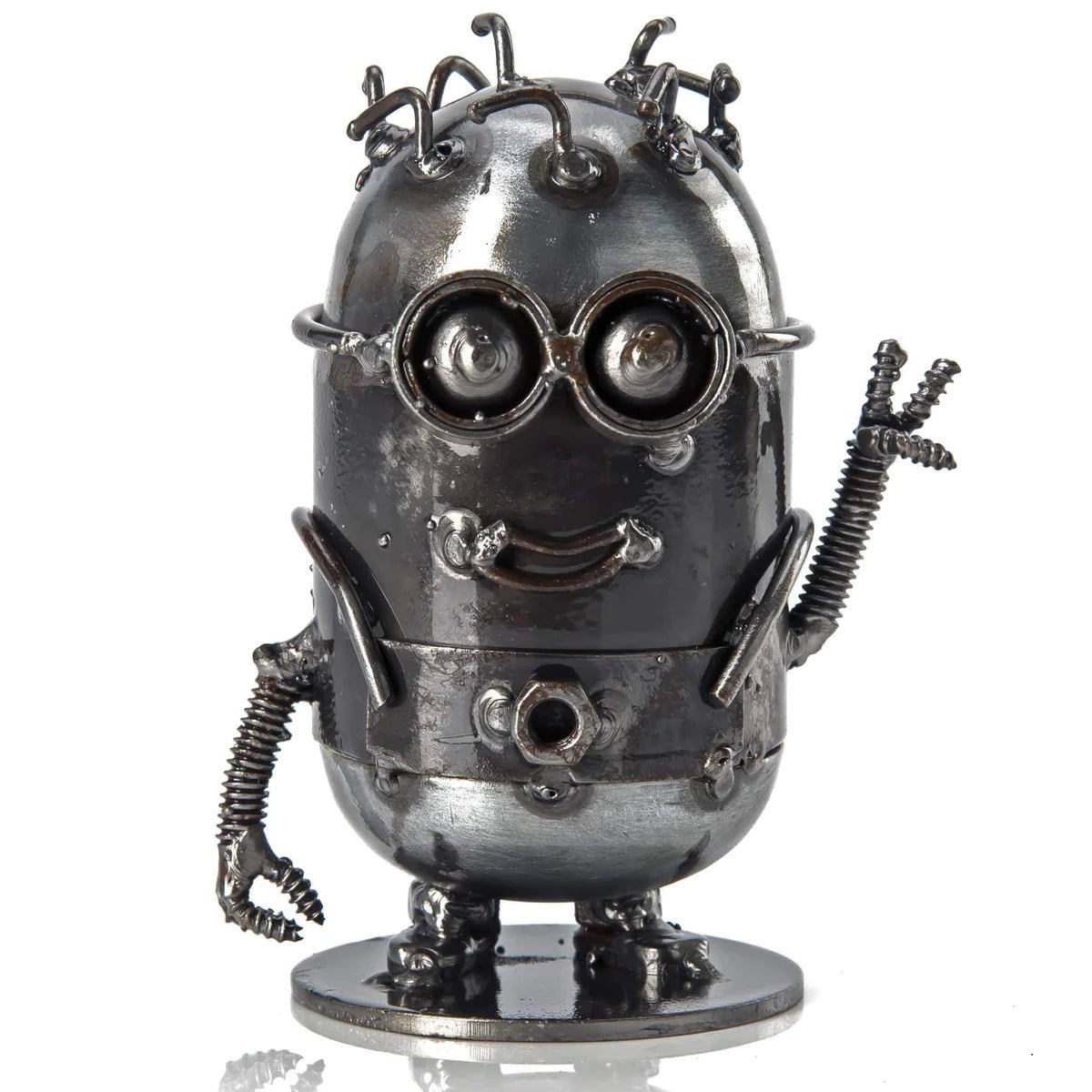 Minion Victory Inspired Recycled Metal Sculpture - Xformerz