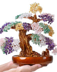 Multi-Gemstone Bonsai Tree of Life with 1,251 Natural Gemstones - Xformerz