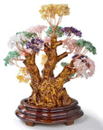 Multi-Gemstone Tree of Life Centerpiece with over 2,000 Natural Stones - Xformerz