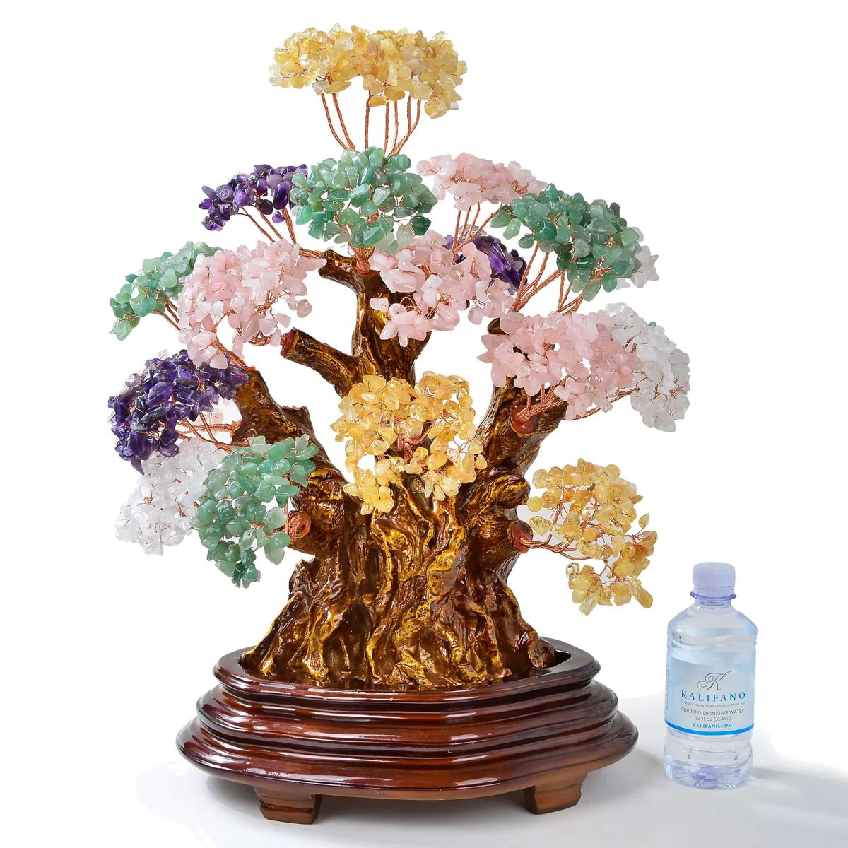 Multi-Gemstone Tree of Life Centerpiece with over 2,000 Natural Stones - Xformerz