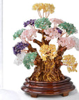 Multi-Gemstone Tree of Life Centerpiece with over 2,000 Natural Stones - Xformerz