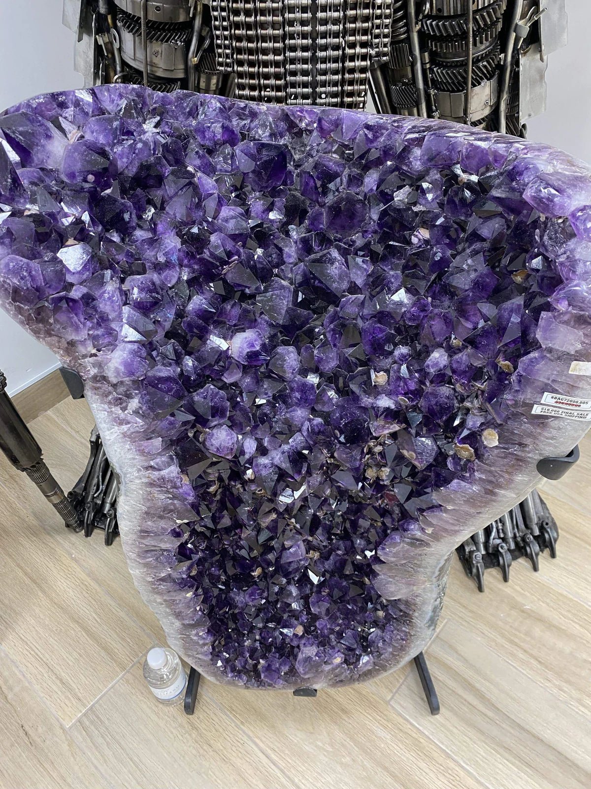 Natural Brazilian Amethyst Crystal Geode on Custom Stand - in 237 lbs - Xformerz