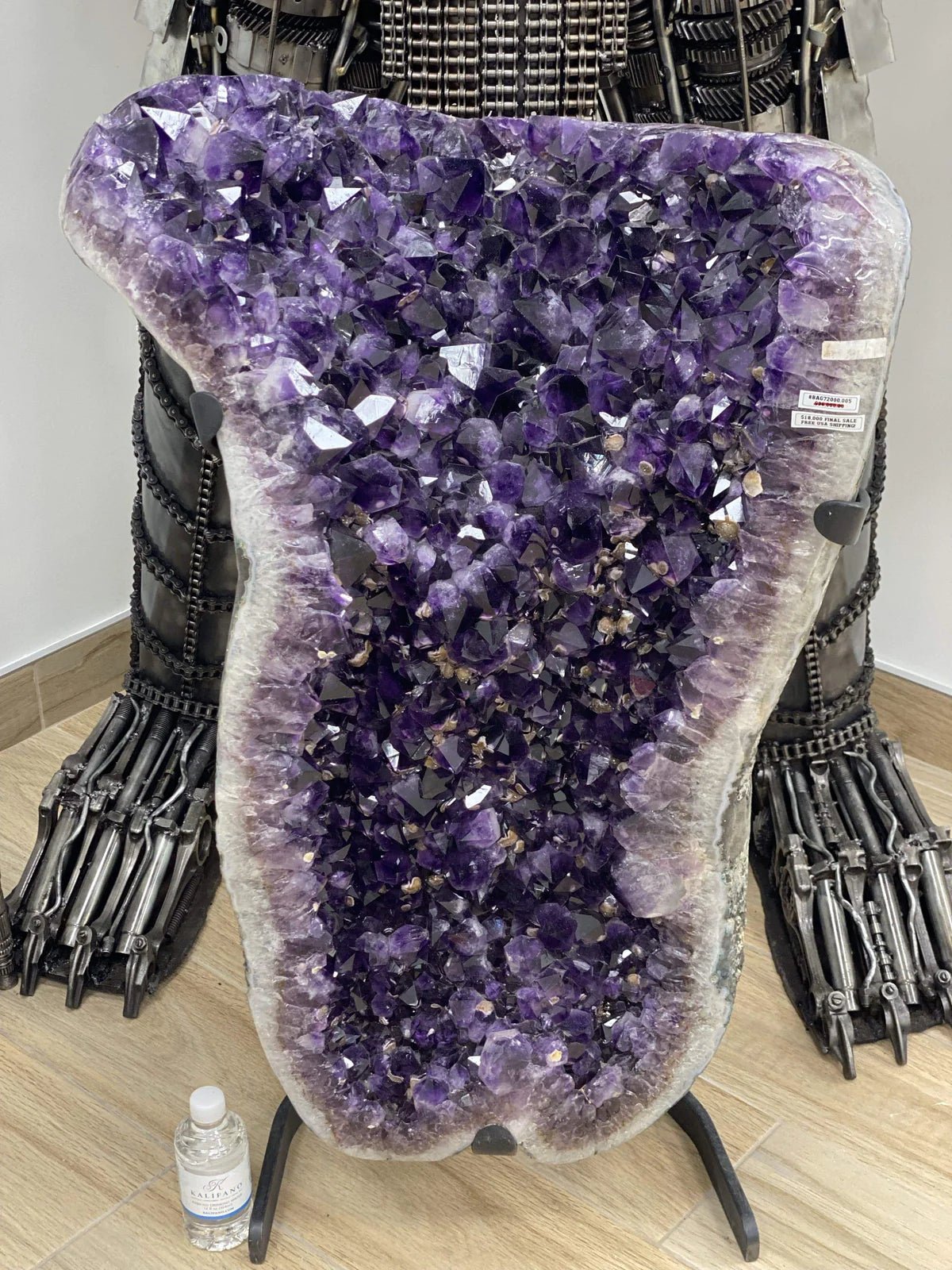 Natural Brazilian Amethyst Crystal Geode on Custom Stand - in 237 lbs - Xformerz