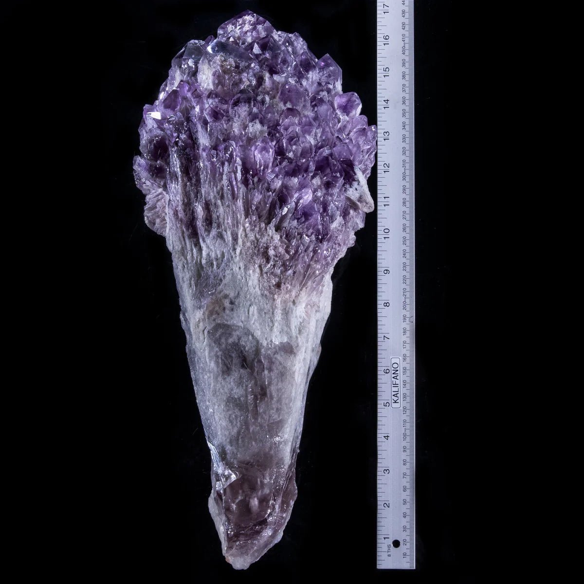 Natural Brazilian Elestial Amethyst Skull Carving - 14 in. 19 lbs - Xformerz