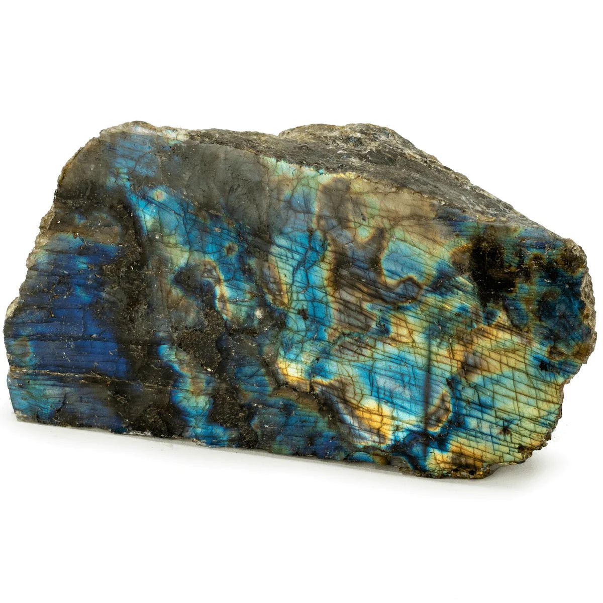 Natural Freeform Labradorite Cut Base from Madagascar - 1,100 grams - Xformerz