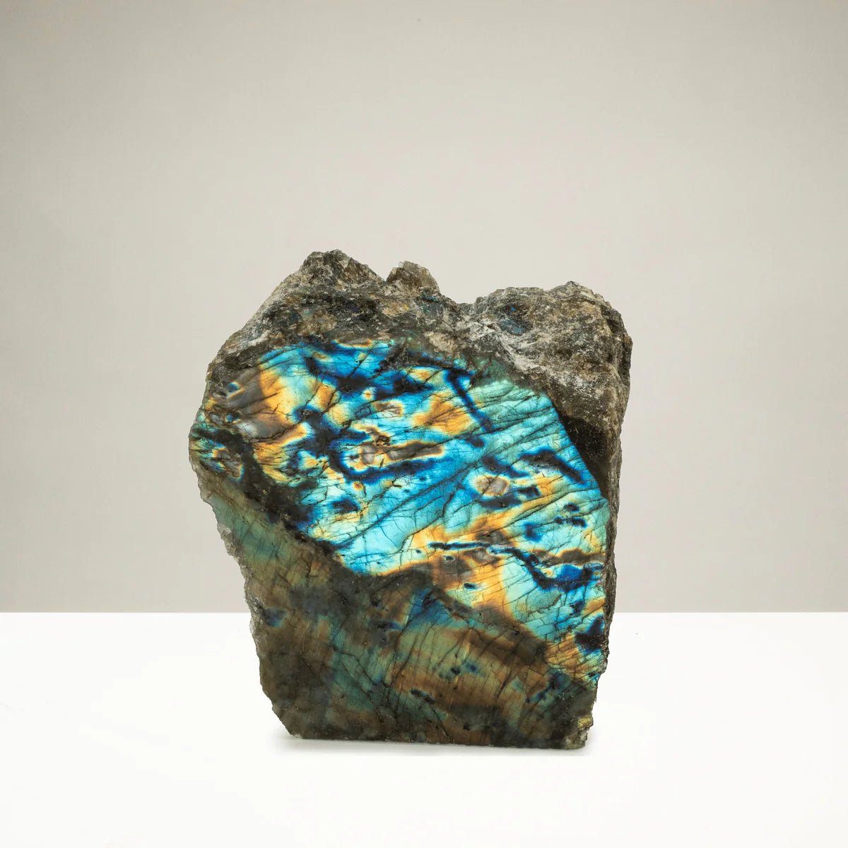 Natural Freeform Labradorite Cut Base from Madagascar - 1,100 grams - Xformerz