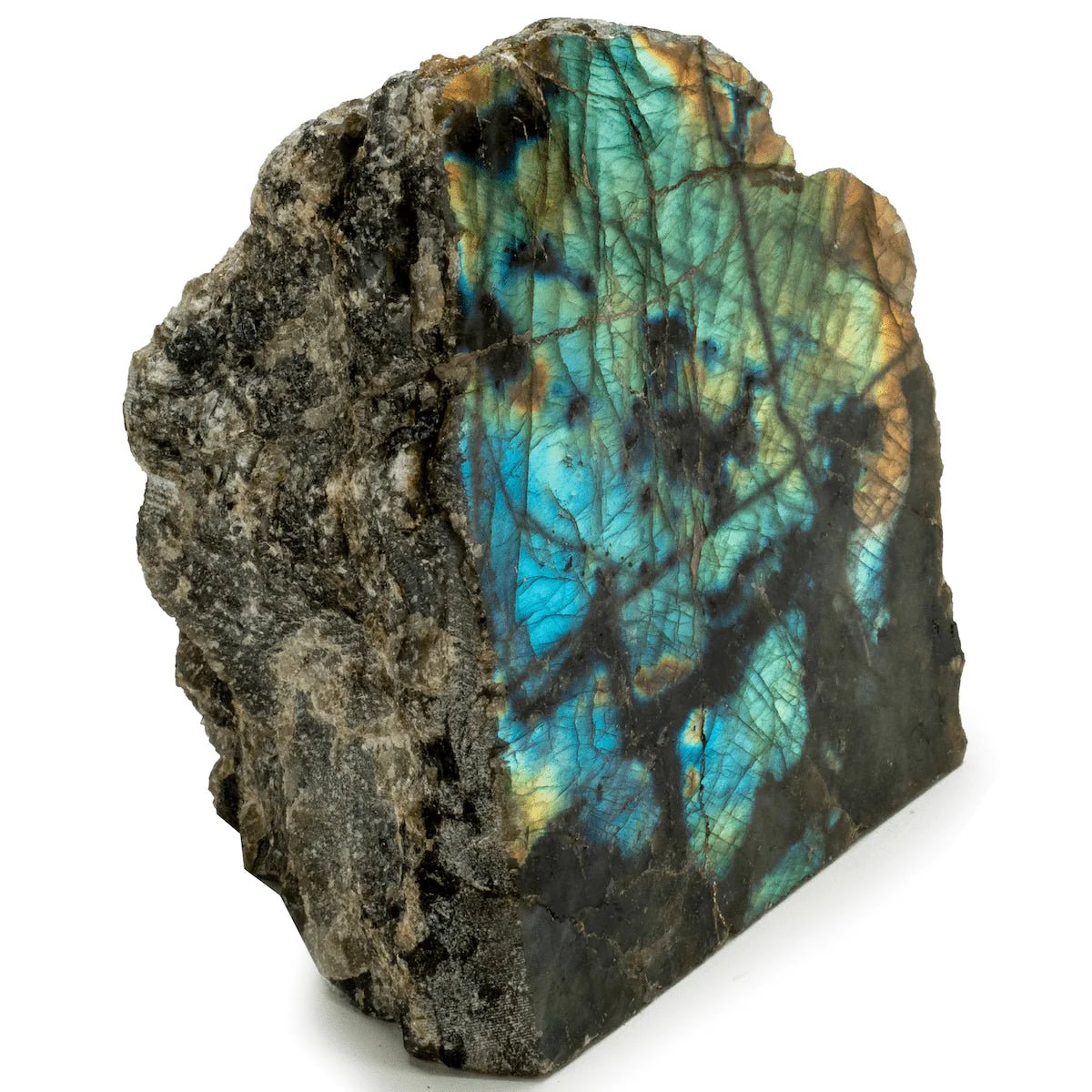 Natural Freeform Labradorite Cut Base from Madagascar - 1,300 grams - Xformerz