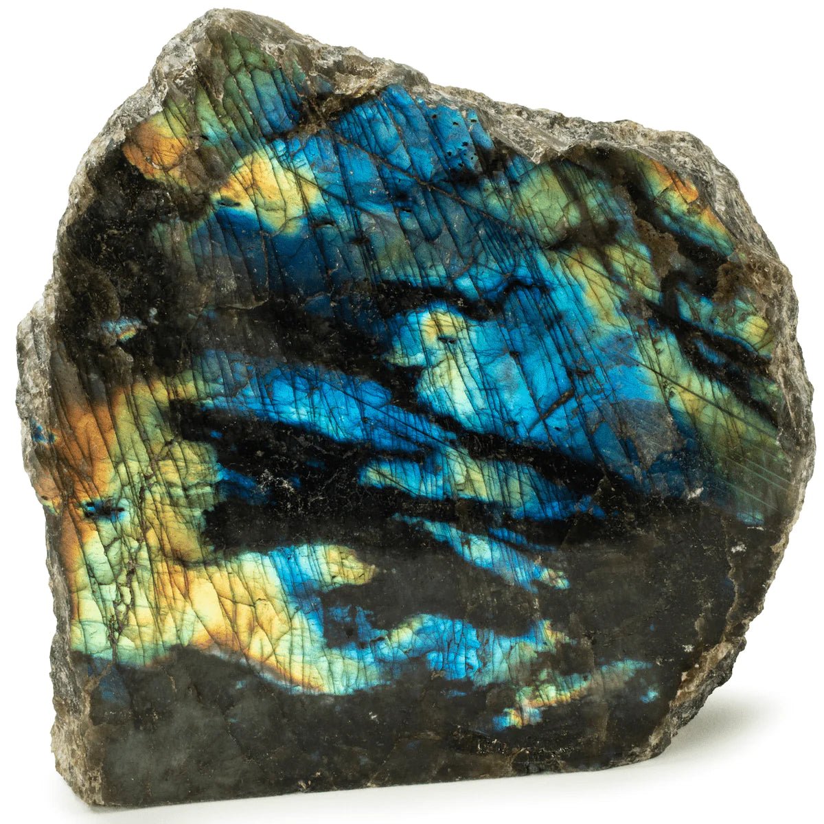 Natural Freeform Labradorite Cut Base from Madagascar - 1,300 grams - Xformerz