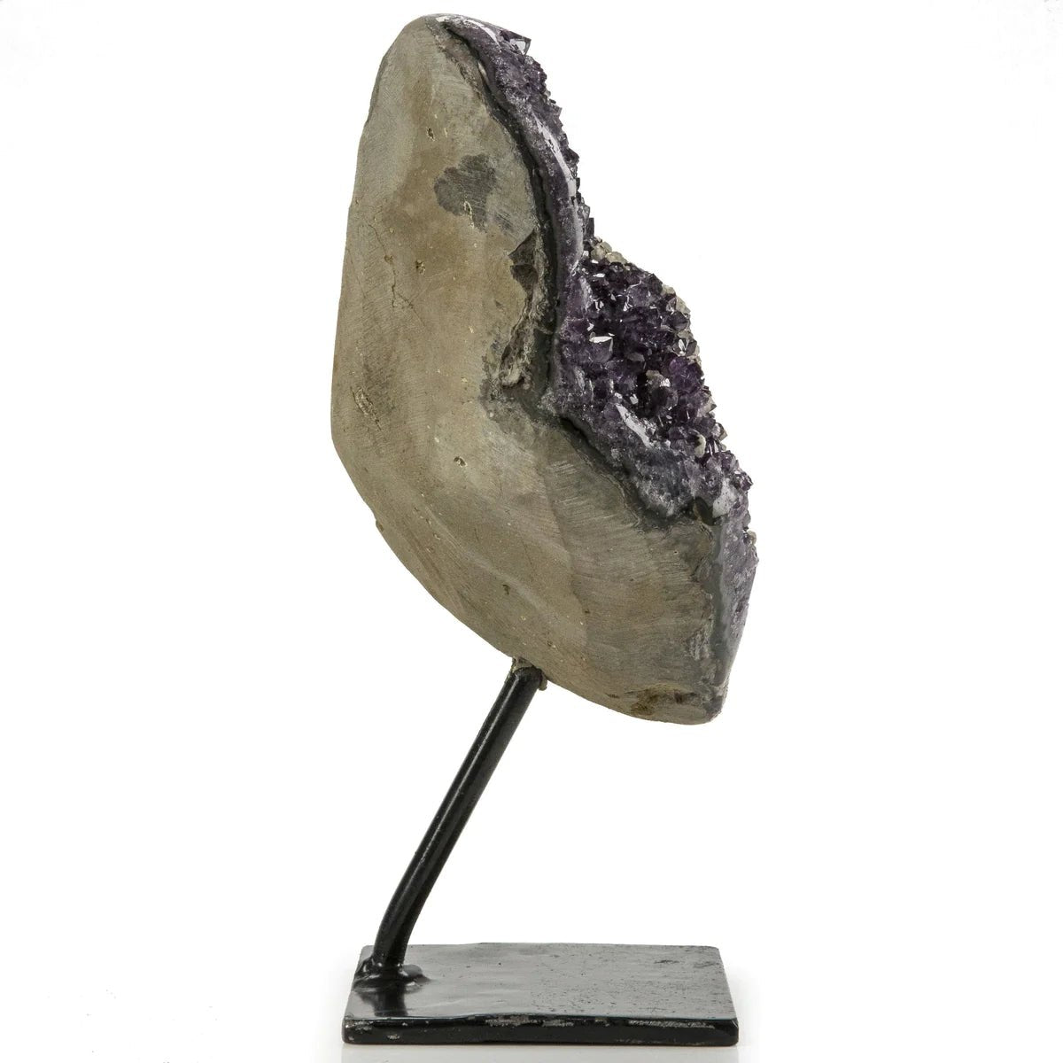 Natural Uruguayan Amethyst Geode on Custom Stand - 11 in 5 kg - Xformerz