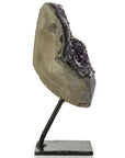 Natural Uruguayan Amethyst Geode on Custom Stand - 11 in 5 kg - Xformerz