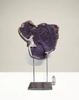 Natural Uruguayan Amethyst Geode on Custom Stand - 45 in 240 lbs - Xformerz