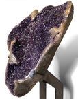 Natural Uruguayan Amethyst Geode on Custom Stand - 45 in 240 lbs - Xformerz