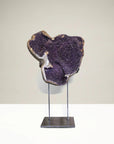 Natural Uruguayan Amethyst Geode on Custom Stand - 45 in 240 lbs - Xformerz