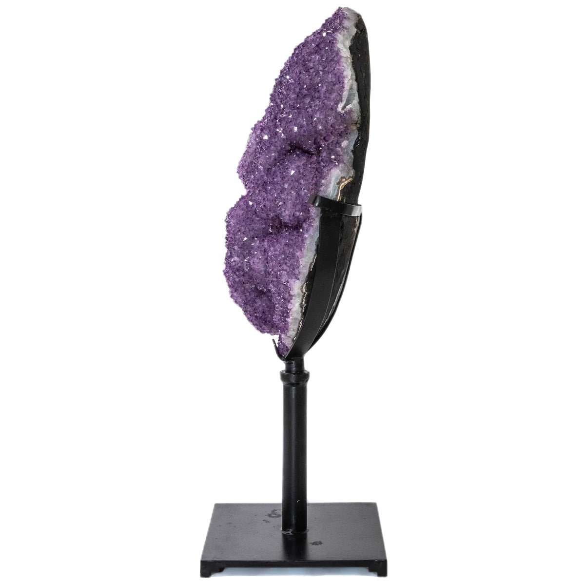 Natural Uruguayan Amethyst Geode on Custom Stand - 53 in 359 lbs - Xformerz