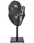 Natural Uruguayan Amethyst Geode on Custom Stand - 53 in 359 lbs - Xformerz